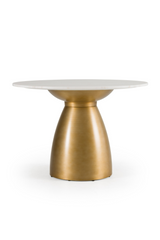 Gold Base Marble Dining Table | OROA Modern Tilly | Oroa.com