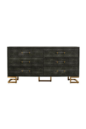 Gray Shagreen 6-Drawer Dresser | OROA Modern Howard | Oroa.com