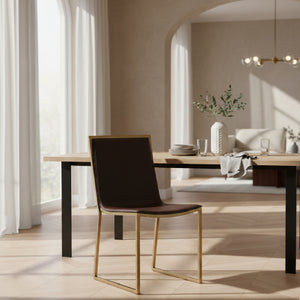   Vegan Leather Dining Chair Set (2) | Oroa.com