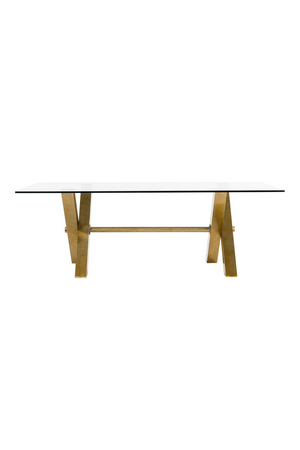 Gold-Framed Glass Dining Table | OROA Modern Dandy | Oroa.com