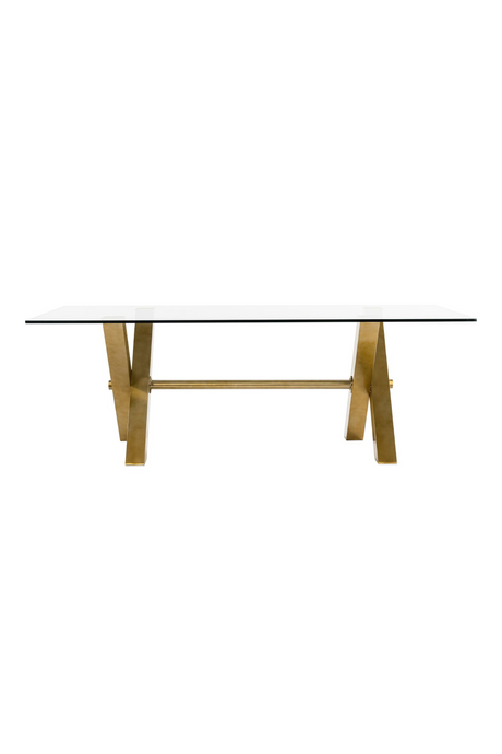 Gold-Framed Glass Dining Table | OROA Modern Dandy | Oroa.com