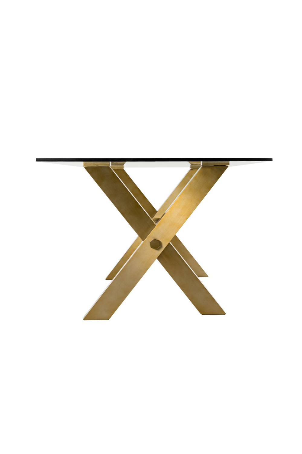 Gold-Framed Glass Dining Table | OROA Modern Dandy | Oroa.com