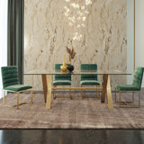 Tempered Glass Dining Table | OROA Modern Dandy