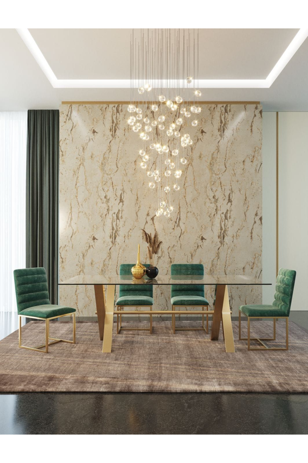 Tempered Glass Dining Table | OROA Modern Dandy | Oroa.com