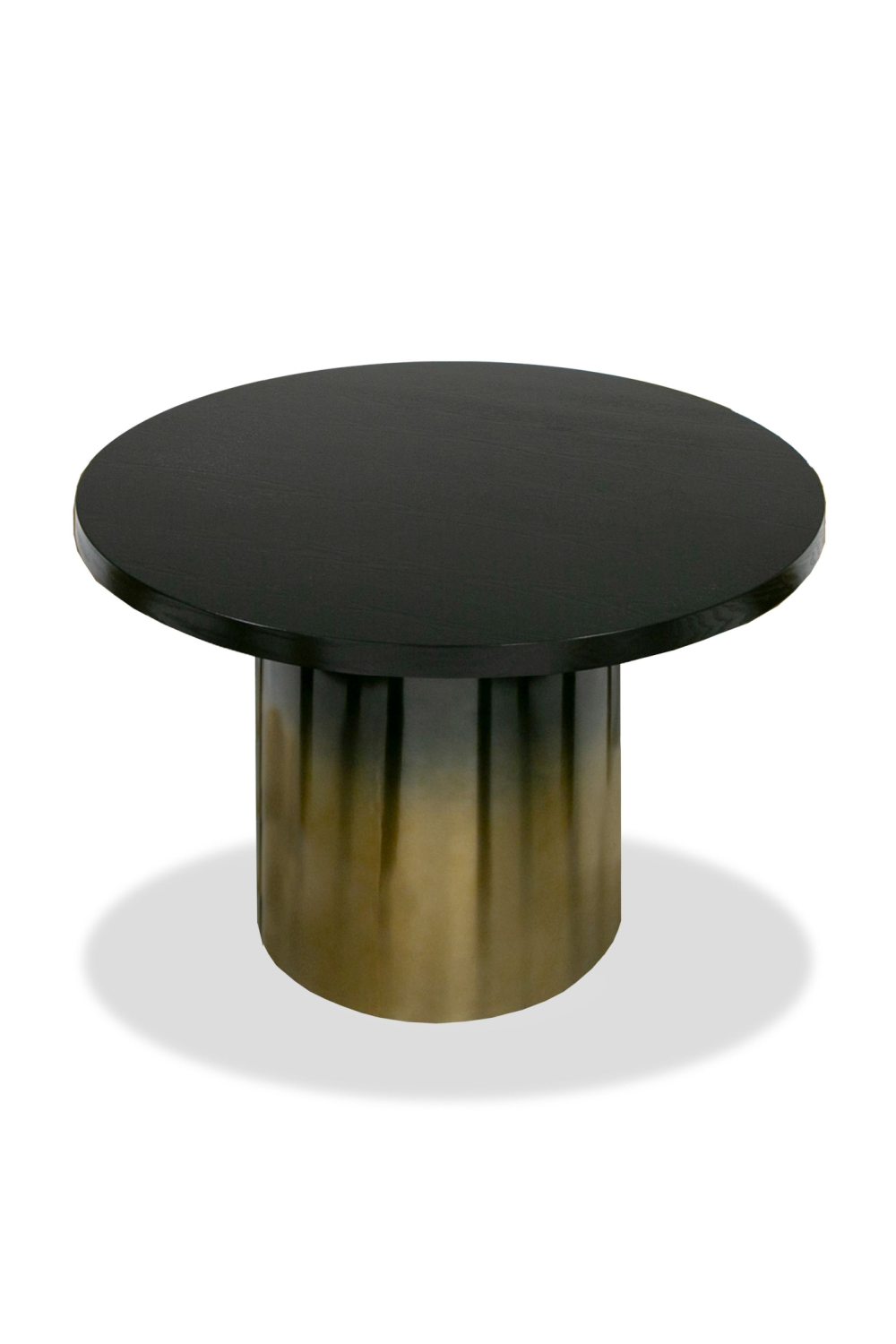 Black Ash Round Dining Table | OROA Modern Elmira | Oroa.com