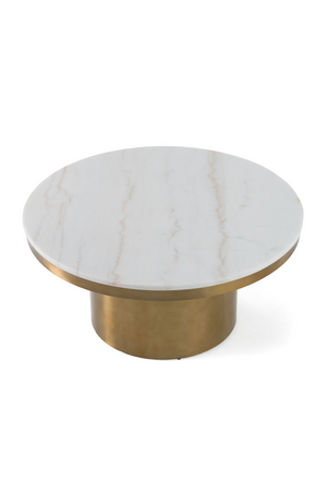 White and Gold Coffee Table | OROA Modern Rocky | Oroa.com