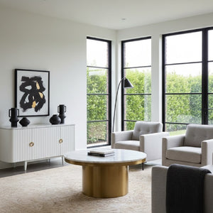   White and Gold Coffee Table | Oroa.com