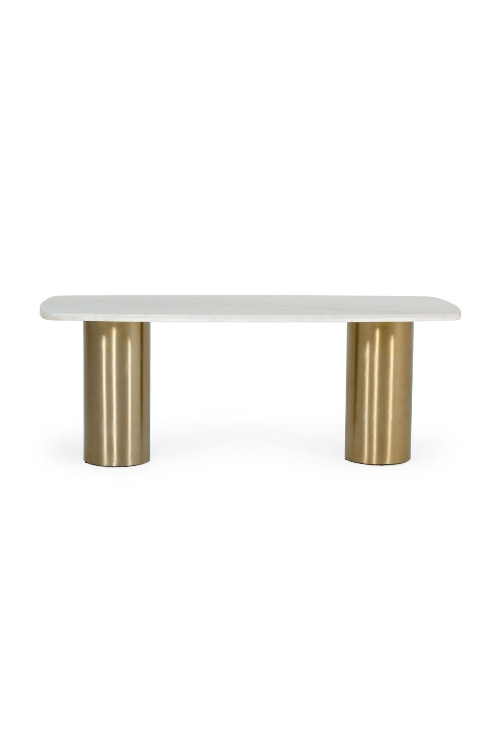 White Marble Gold Dining Table | OROA Modern Rocky | Oroa.com