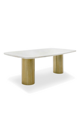 White Ash Wood 3-Drawer Nightstand | OROA Modern Marjorie | Oroa.com