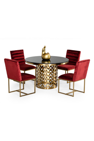 Gold Base Dining Table | OROA Modern Kowal | Oroa.com