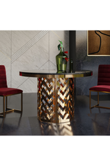 Gold Base Dining Table | OROA Modern Kowal | Oroa.com
