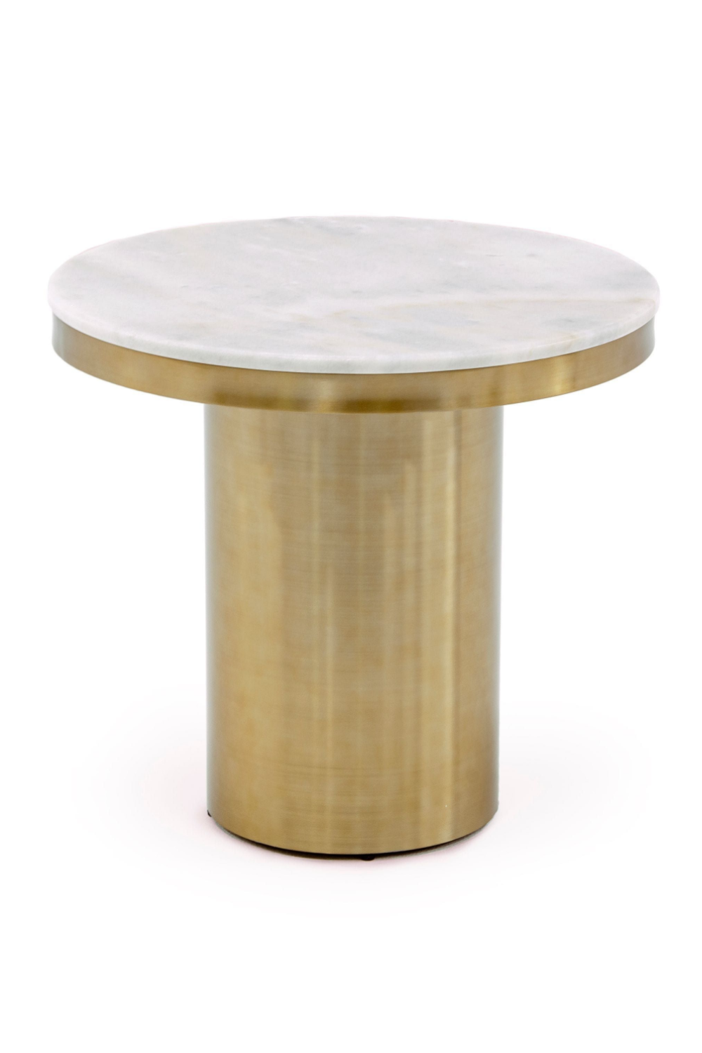 White and Gold End Table | OROA Modern Rocky | Oroa.com