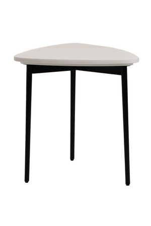 Triangular White Marble End Table | OROA Modern Andros | Oroa.com