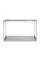 Clear Wave Glass Console Table | OROA Modern Braxton | Oroa.com