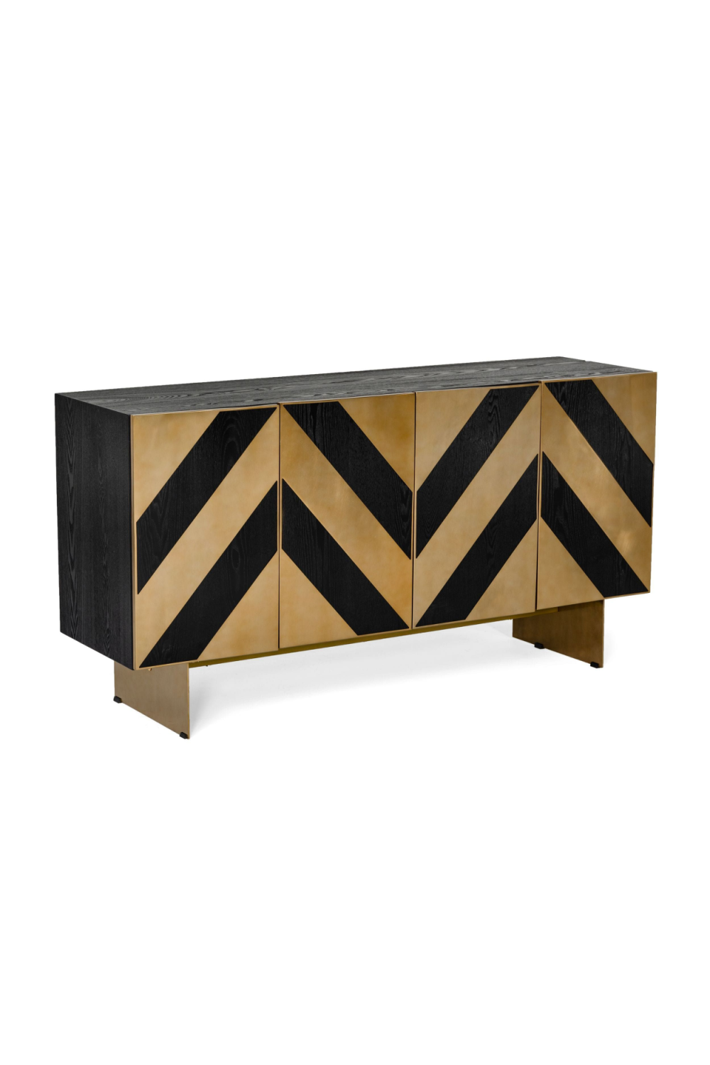 Gold Chevron Sideboard | OROA Modern Perret | Oroa.com