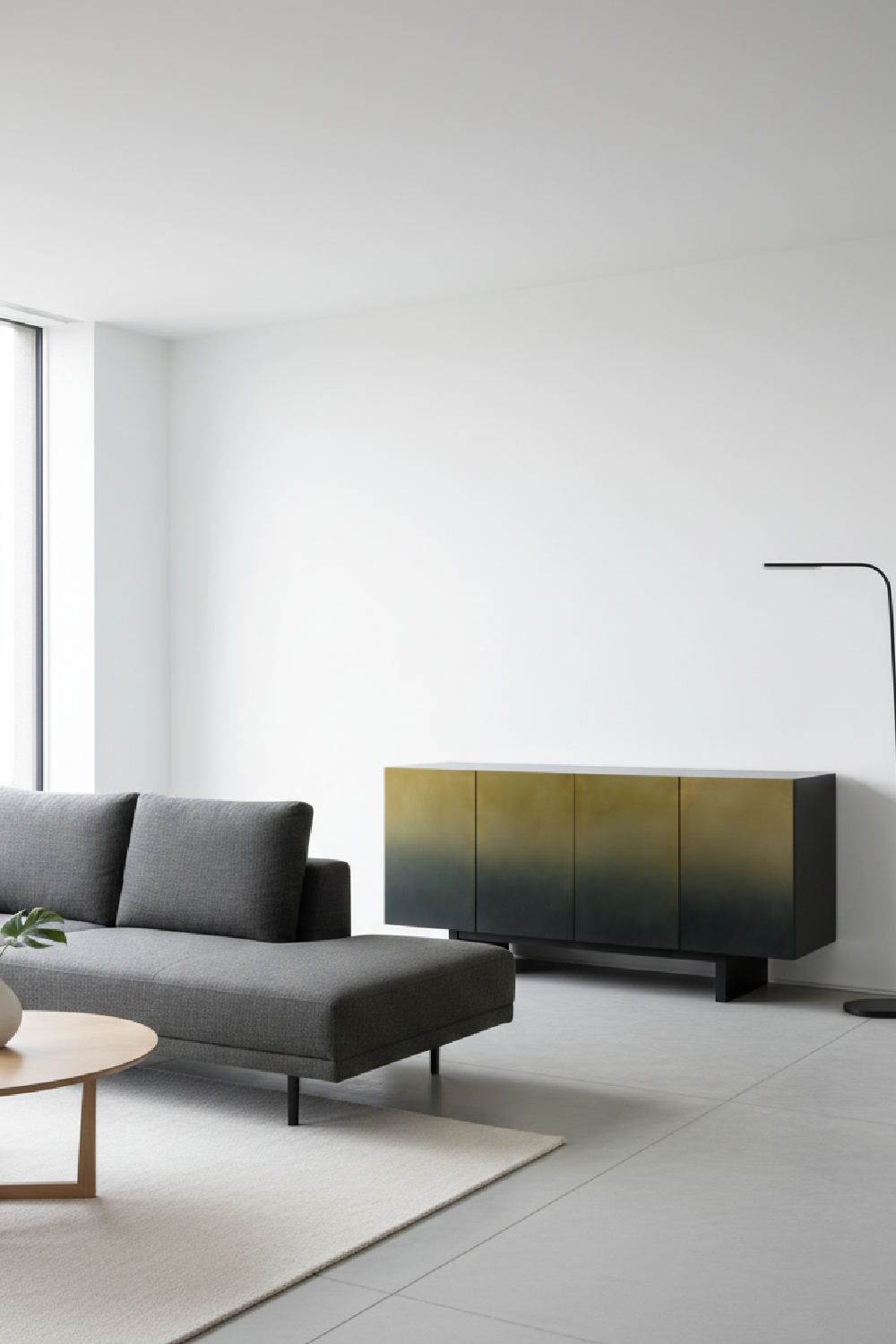 Gradient Stainless Steel Sideboard | OROA Modern Elmira