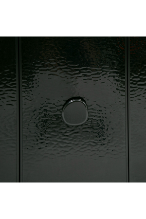Black Wave Glass 4-Door Sideboard | OROA Modern Calexico | Oroa.com