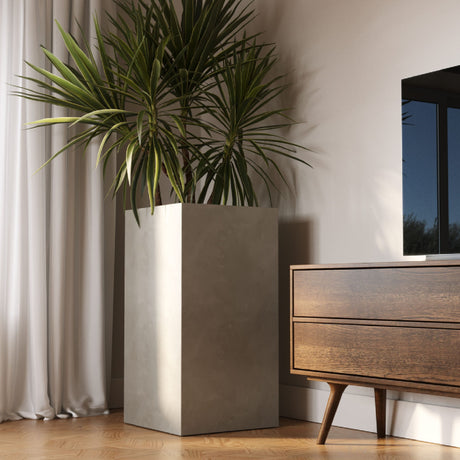 Gray Concrete Planter | OROA Modern Helotes