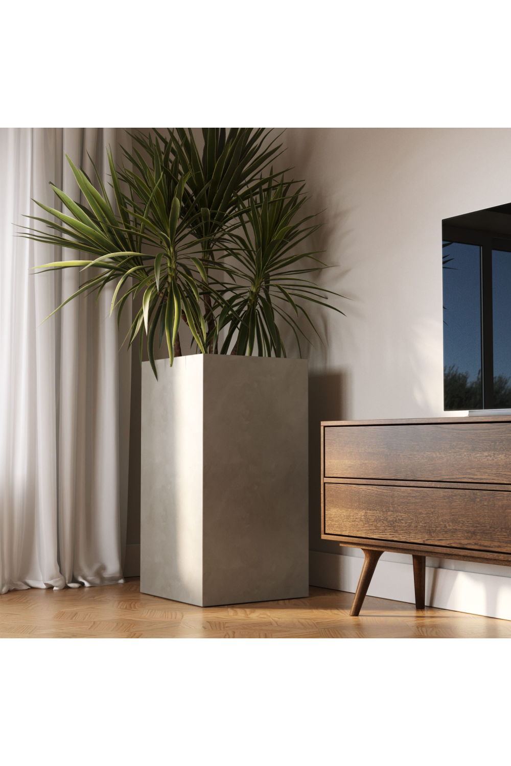 Gray Concrete Planter | OROA Modern Helotes | Oroatrade.com