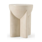 Concrete Round End Table | OROA Modern Elsa