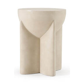 Concrete Round End Table – Elsa – front view