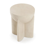 Concrete Round End Table | OROA Modern Elsa