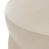 Concrete Round End Table | OROA Modern Elsa