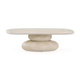 Beige Stacked Coffee Table | OROA Modern Coates