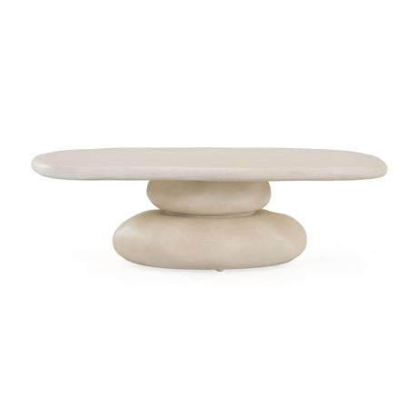 Beige Stacked Coffee Table - OROA Modern Coates - view 1