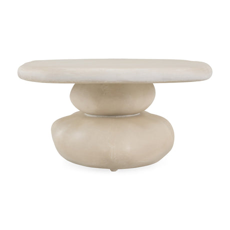 Beige Stacked Coffee Table - OROA Modern Coates - view 4