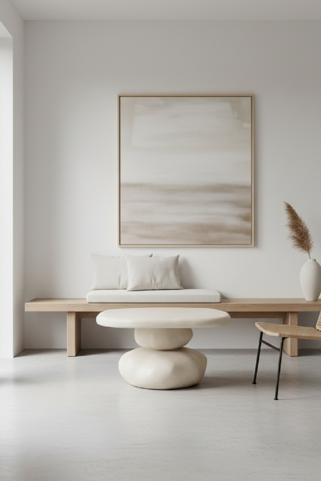 Beige Concrete Coffee Table | OROA Modern Coates | Oroa.com
