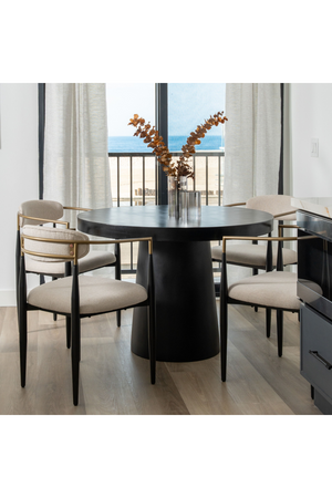 Round Concrete Pedestal Dining Table | OROA Modern Desoto | Oroa.com