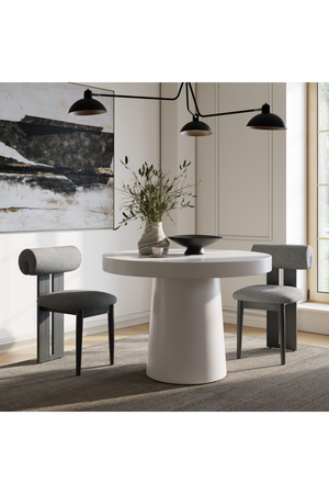 Round Concrete Pedestal Dining Table | OROA Modern Desoto | Oroa.com