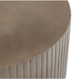 Concrete Round End Table | OROA Modern Gruver