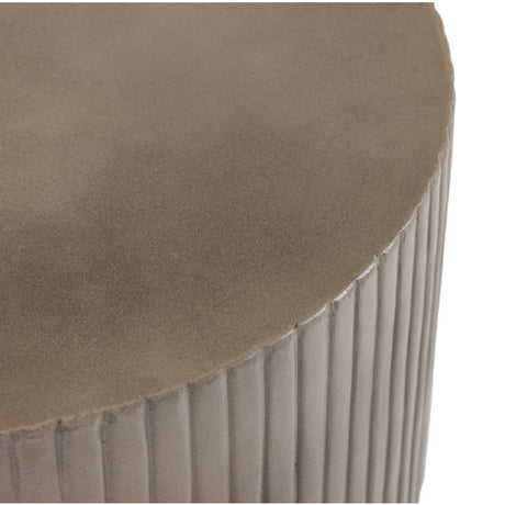 Concrete Round End Table | OROA Modern Gruver