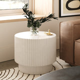 Concrete Round End Table | OROA Modern Gruver