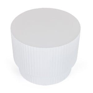   Concrete Round End Table | Oroa.com