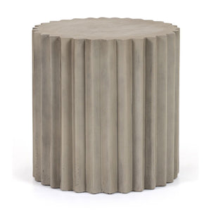   Ribbed Cylindrical End Table | Oroa.com