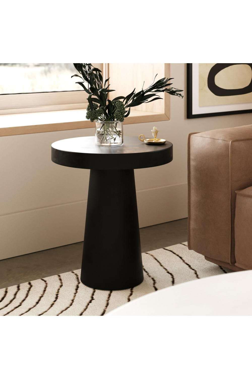 Concrete Pedestal End Table | OROA Modern Desoto | Oroa.com