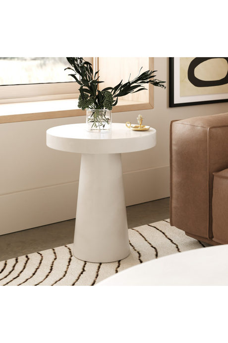 Concrete Pedestal End Table | OROA Modern Desoto | Oroa.com