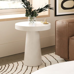   Concrete Pedestal End Table | Oroa.com