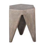 Concrete Hexagonal Stool | OROA Modern Hugo