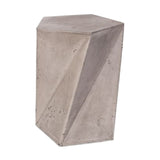 Concrete Pentagon Stool | OROA Modern Fawn