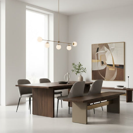 Gray Concrete Dining Bench | OROA Modern June | Oroa.com