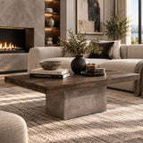 Oak & Concrete Coffee Table | OROA Modern Renzo