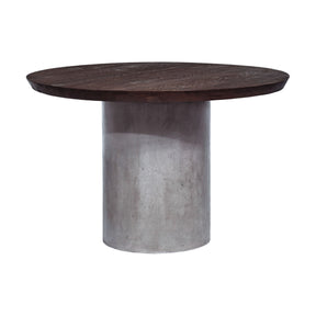Modern European furniture - Round Oak & Concrete Dining Table - www.oroa.com