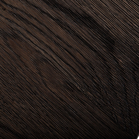 Round Oak & Concrete Dining Table | OROA Modern Renzo