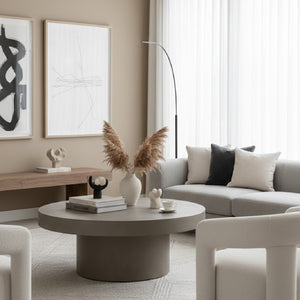   Round Concrete Coffee Table | Oroa.com