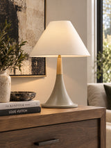 Concrete & Oak Table Lamp | OROA Modern Nunez