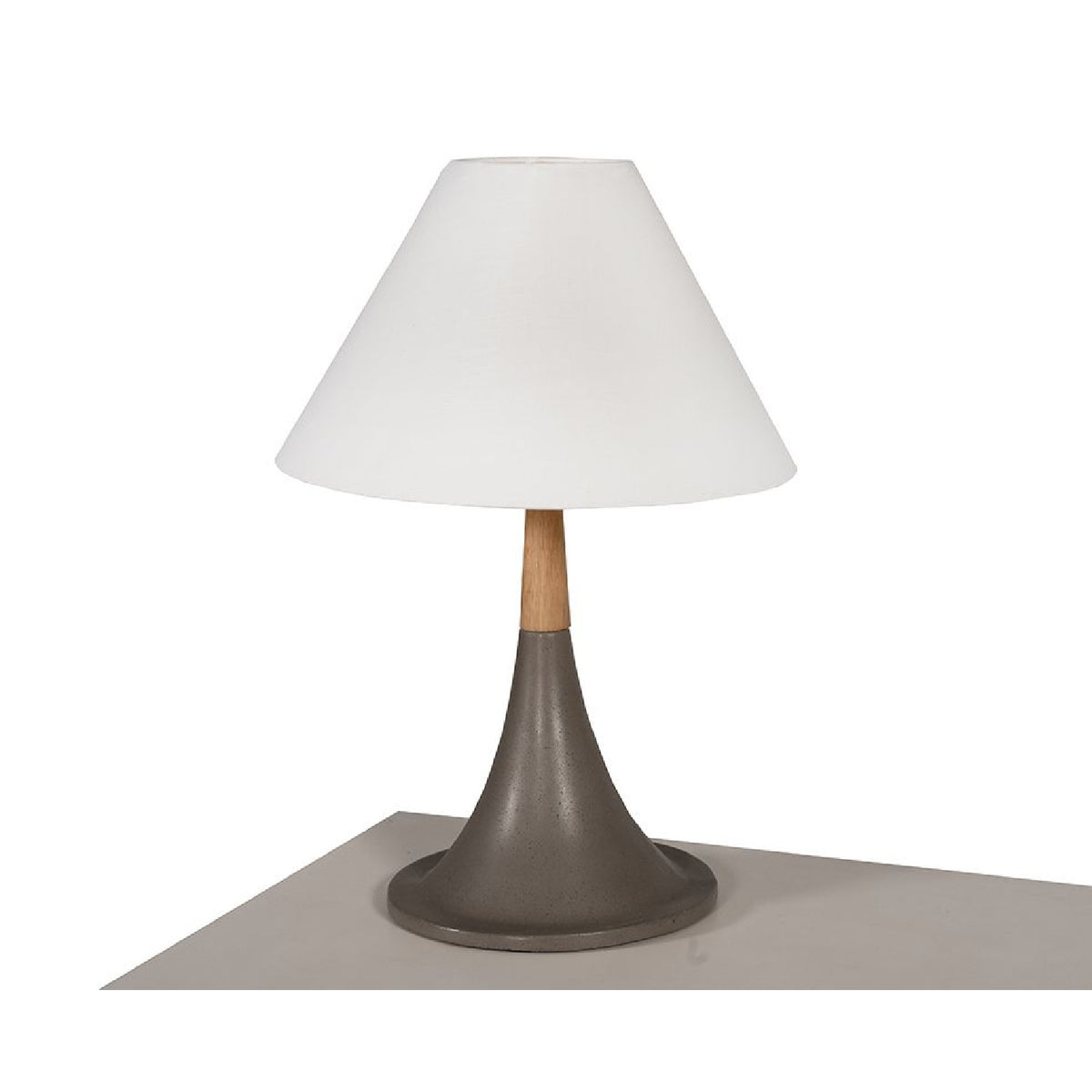 Concrete & Oak Table Lamp | OROA Modern Nunez